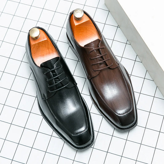 Hot Fashion British Style Business Leather