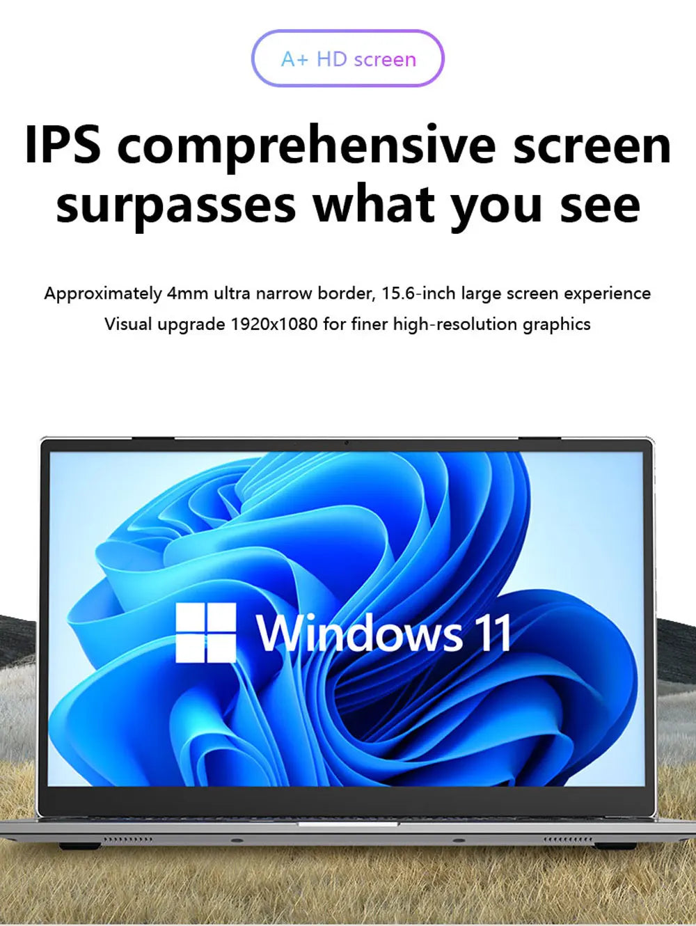 BOLUNSHUAI  Laptop 15.6" Intel Processor N95 or i7 Notebook 16GB RAM 1TB SSD Cheap Computer FULL HD Resolution Office Study PC