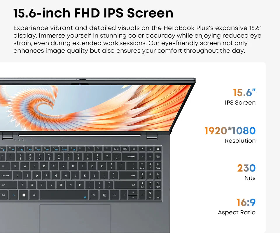 CHUWI Herobook Pro / Herobook Plus Laptop Windows 11 Laptop 14.1inch / 15.6inch FHD Intel N4020 LPDDR4 8GB 256GB SSD Computer PC