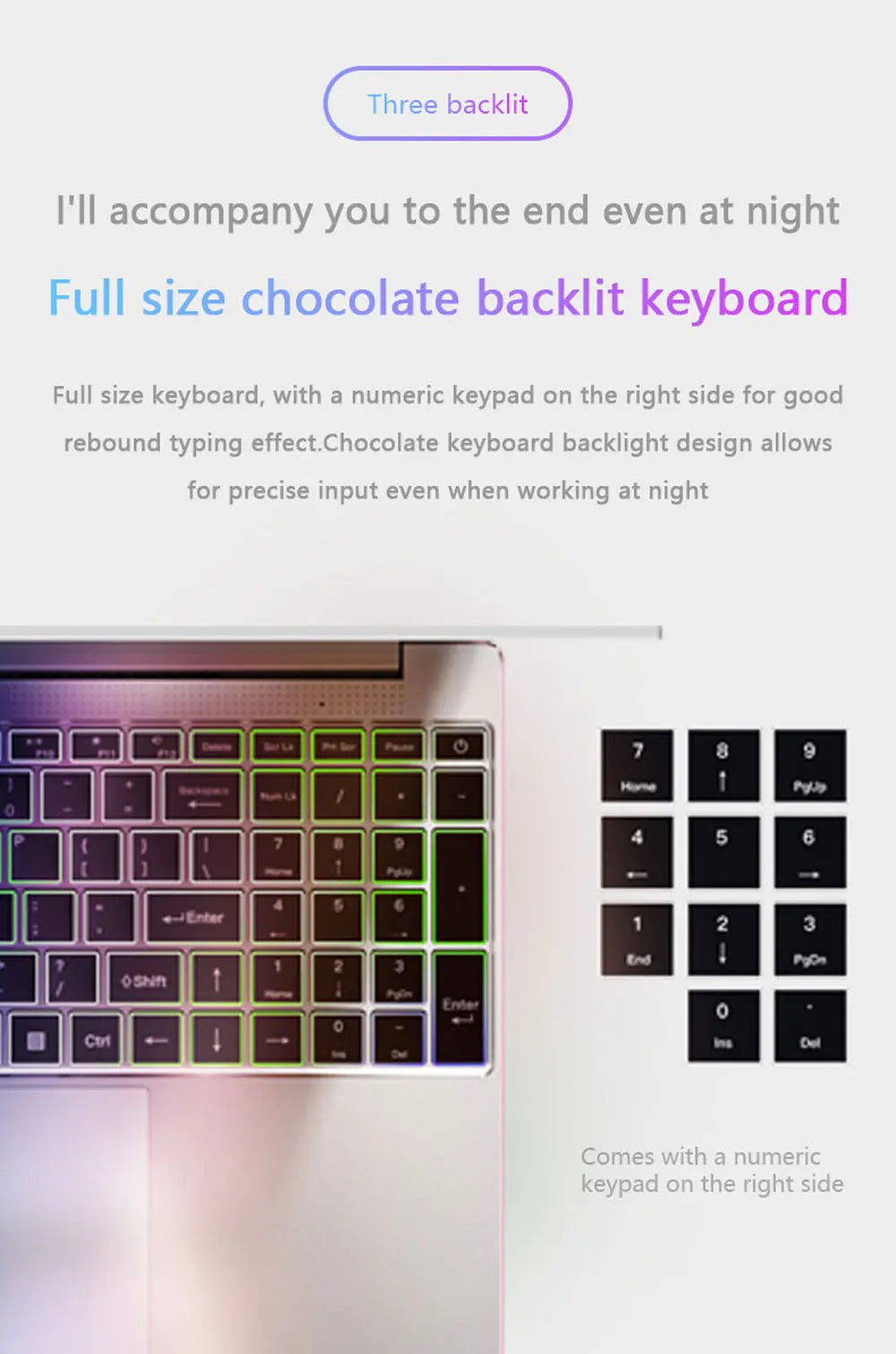 BOLUNSHUAI  Laptop 15.6" Intel Processor N95 or i7 Notebook 16GB RAM 1TB SSD Cheap Computer FULL HD Resolution Office Study PC