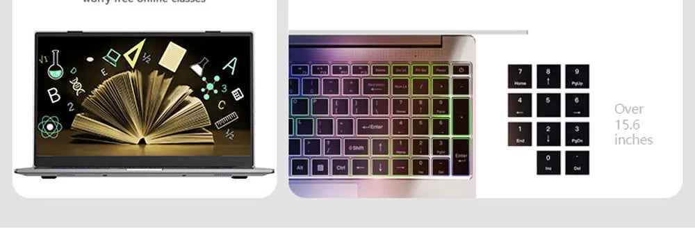 BOLUNSHUAI  Laptop 15.6" Intel Processor N95 or i7 Notebook 16GB RAM 1TB SSD Cheap Computer FULL HD Resolution Office Study PC
