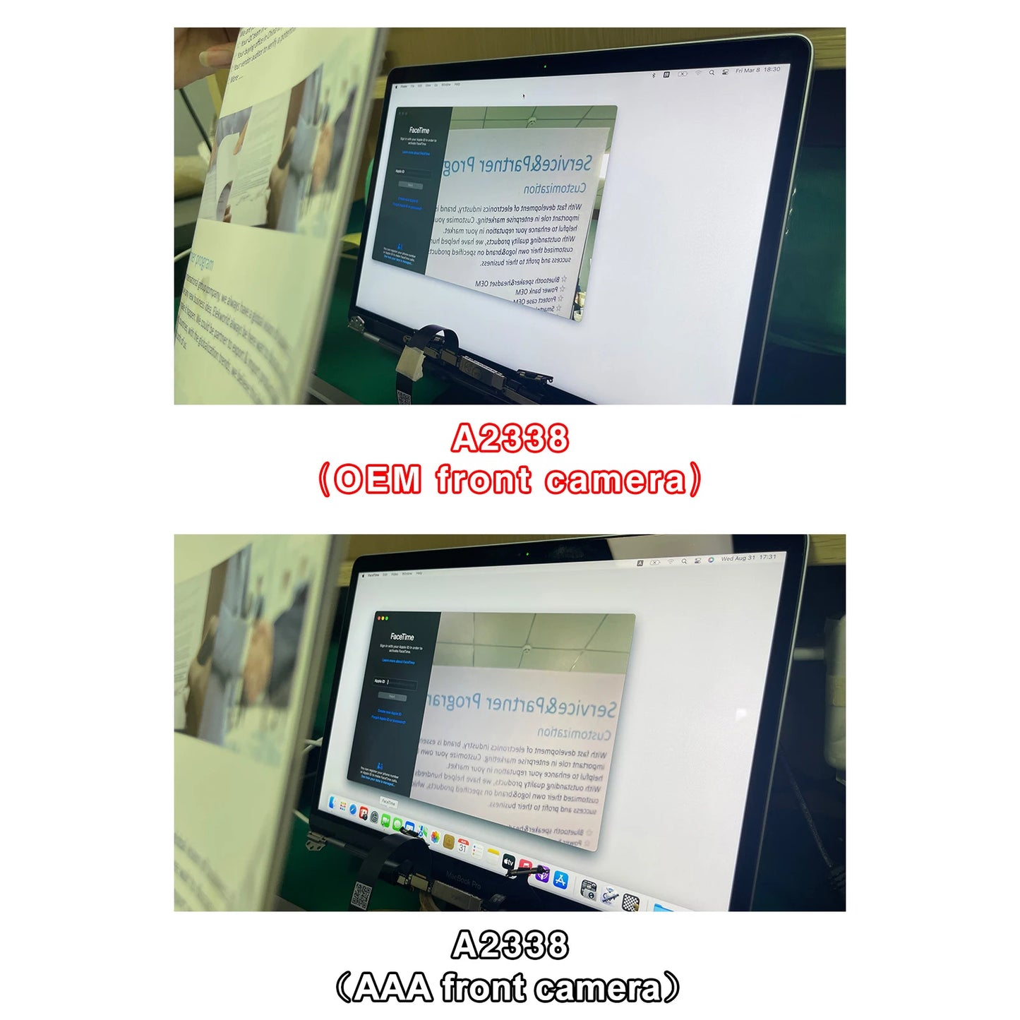 Brand New A2337 A2338 Display EMC 3598 3578 8162 For Macbook Air Pro 13.3" 2020 2022 M1 M2 Laptop LCD Full Screen Assembly