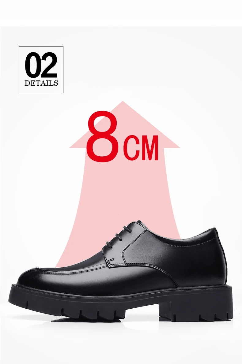 8-10cm Height Increasing Shoes for Men