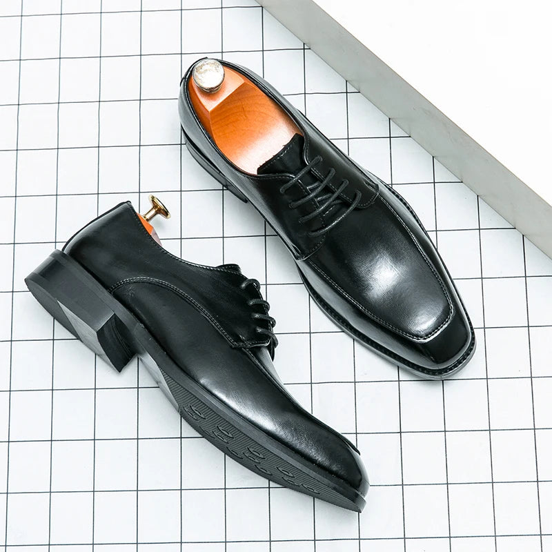 Hot Fashion British Style Business Leather