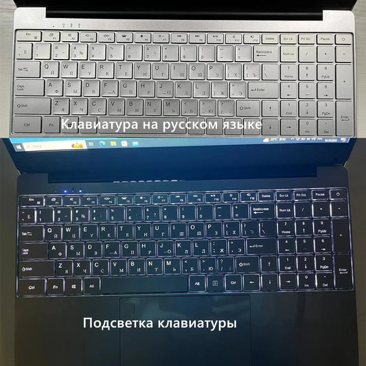 AKPAD Laptop 15.6 Inch Windows 10 11 Pro 1920*1080 Intel Laptop Celeron J4125 12GB RAM 2TB/256GB/512GB/1TB HDMI Notebook