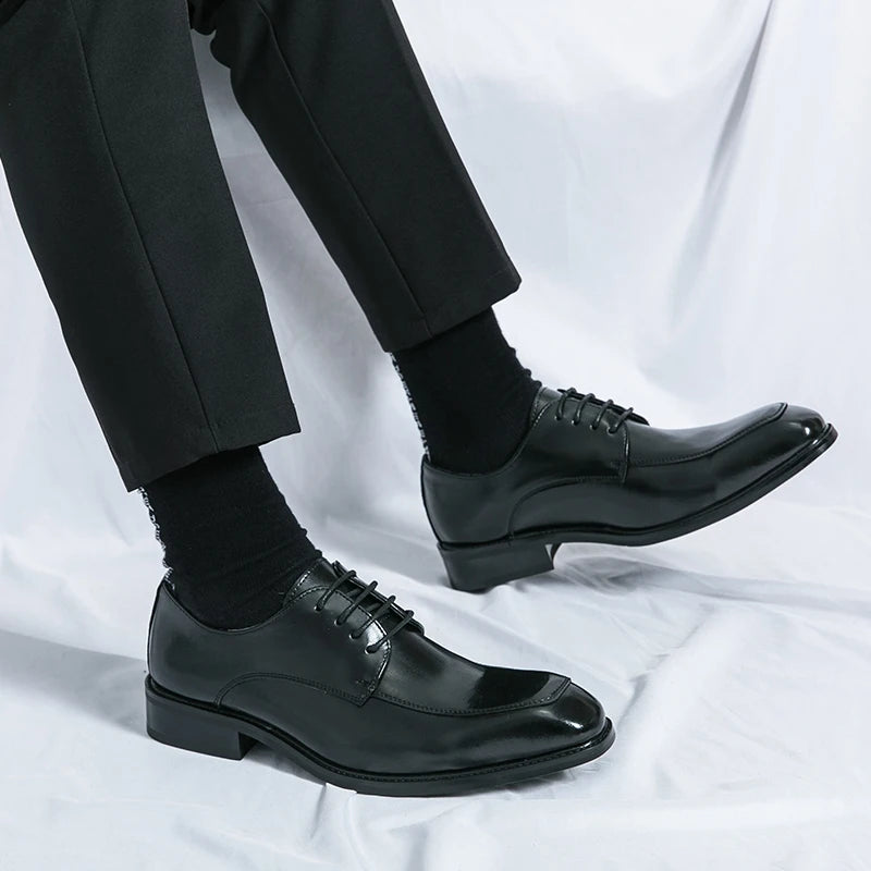 Hot Fashion British Style Business Leather