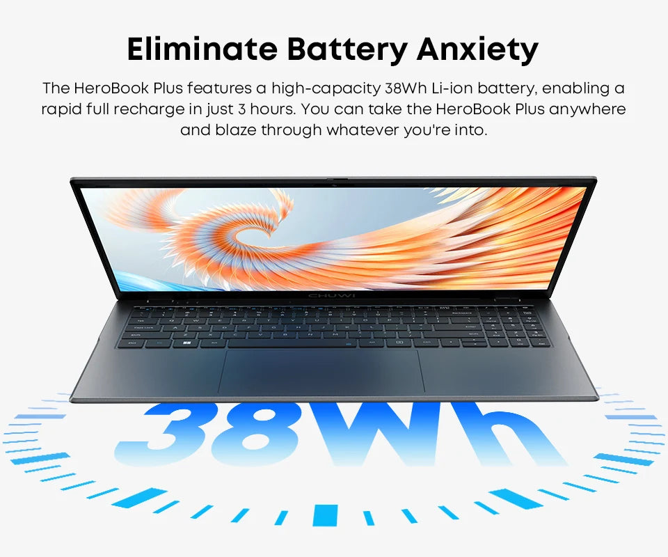 CHUWI Herobook Pro / Herobook Plus Laptop Windows 11 Laptop 14.1inch / 15.6inch FHD Intel N4020 LPDDR4 8GB 256GB SSD Computer PC
