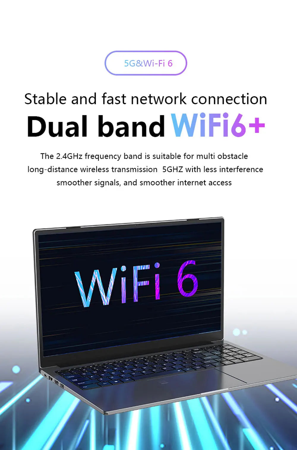 BOLUNSHUAI  Laptop 15.6" Intel Processor N95 or i7 Notebook 16GB RAM 1TB SSD Cheap Computer FULL HD Resolution Office Study PC