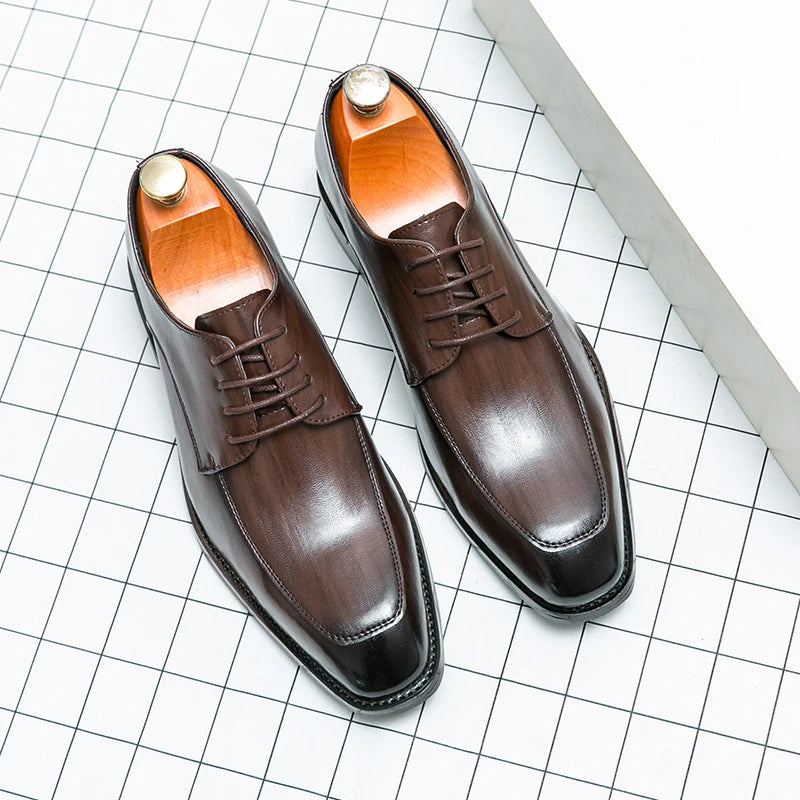 Hot Fashion British Style Business Leather