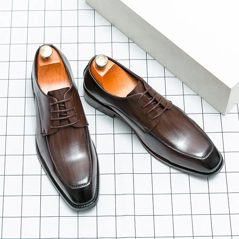 Hot Fashion British Style Business Leather