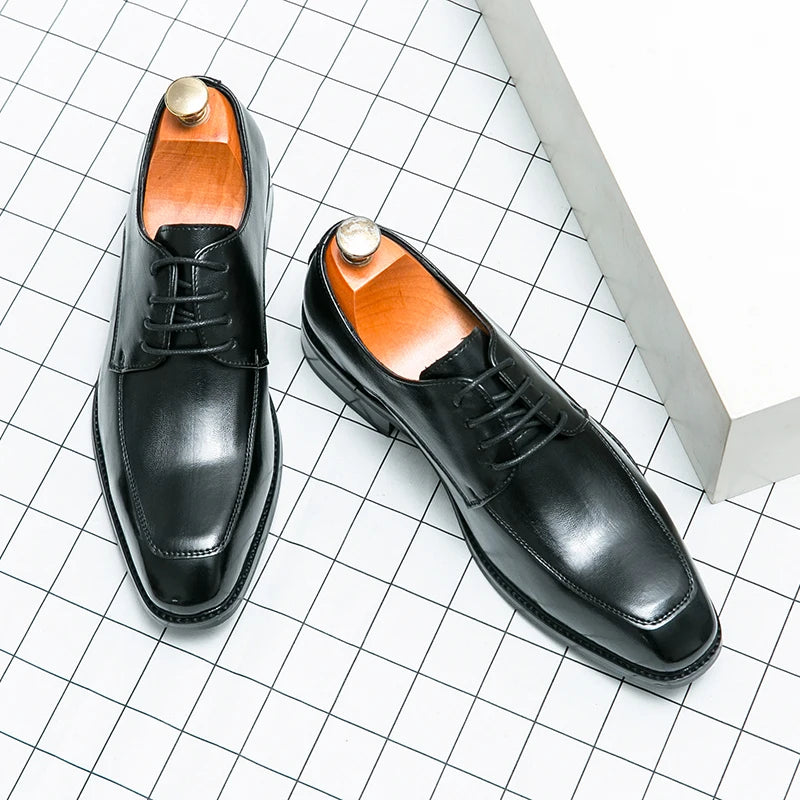 Hot Fashion British Style Business Leather