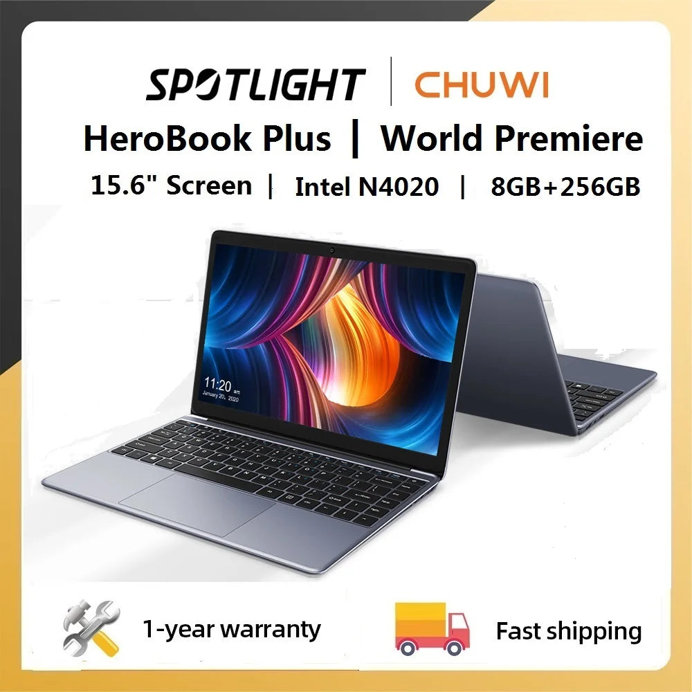 CHUWI Herobook Pro / Herobook Plus Laptop Windows 11 Laptop 14.1inch / 15.6inch FHD Intel N4020 LPDDR4 8GB 256GB SSD Computer PC