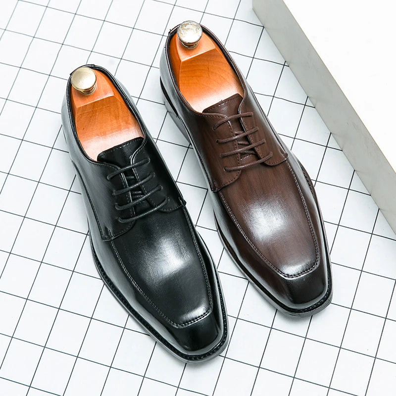 Hot Fashion British Style Business Leather