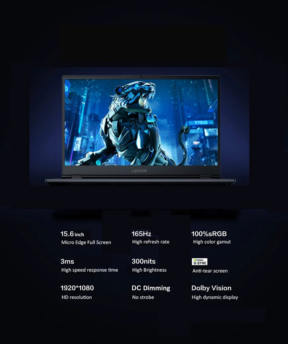 Lenovo Legion Y7000p Gaming Laptop 12th Gen Intel Core I7-12700 RTX3050 4G 165Hz 15.6 Inch Notebook Windows 11