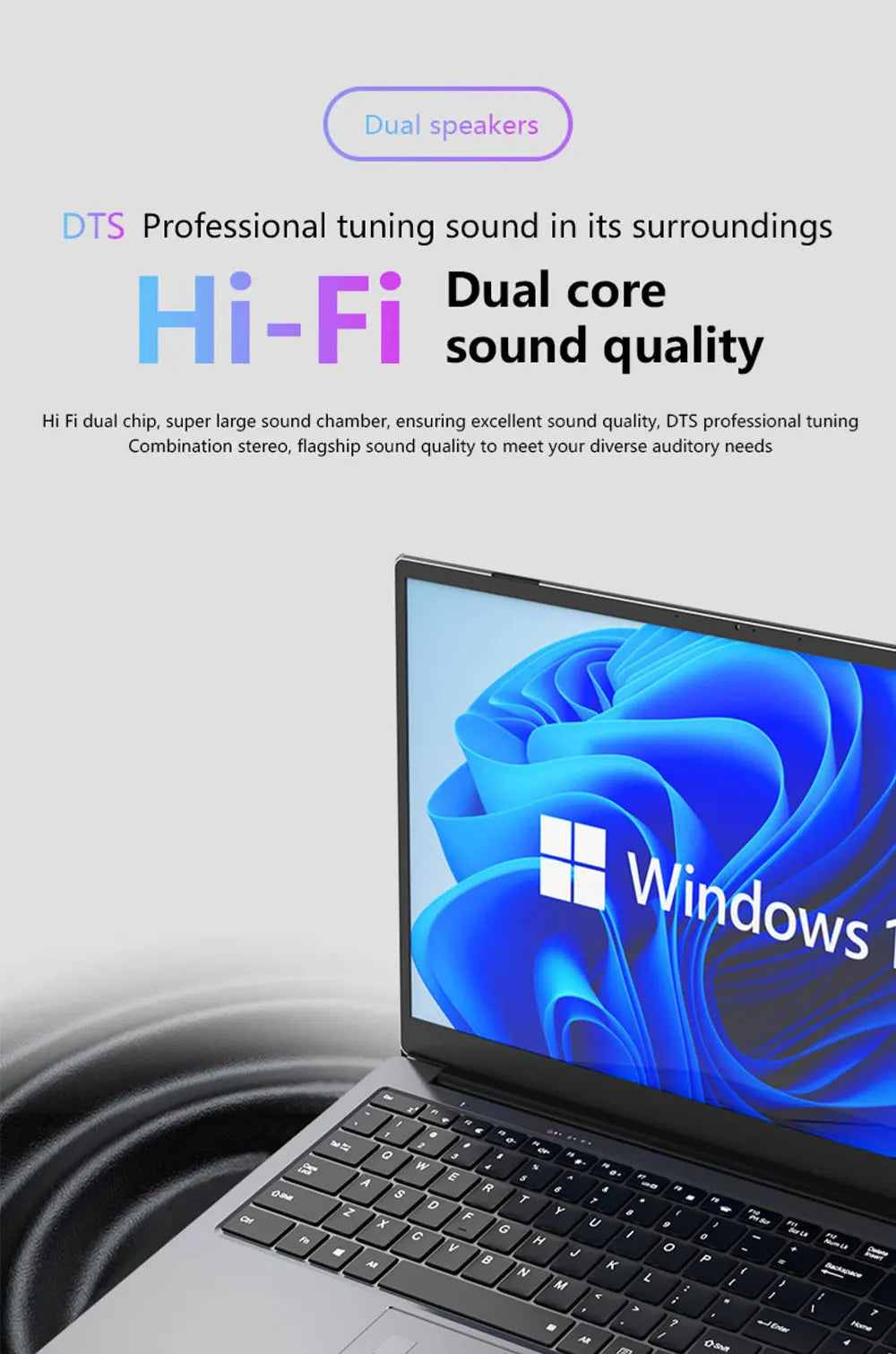 BOLUNSHUAI  Laptop 15.6" Intel Processor N95 or i7 Notebook 16GB RAM 1TB SSD Cheap Computer FULL HD Resolution Office Study PC