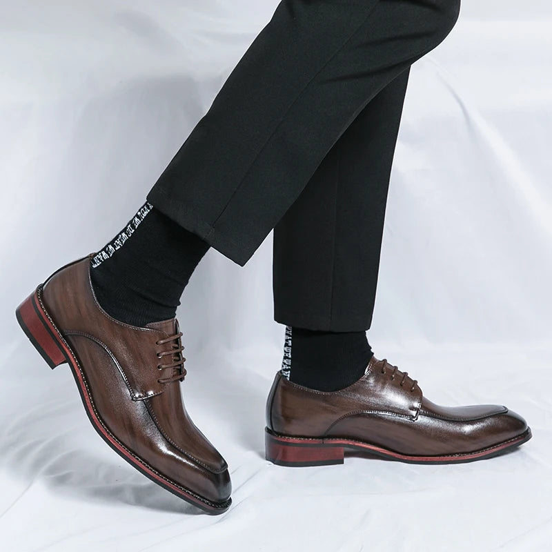 Hot Fashion British Style Business Leather